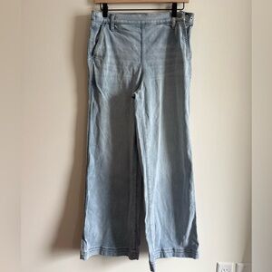 UpWest Blue Flare Wide Leg Jeans High-Rise